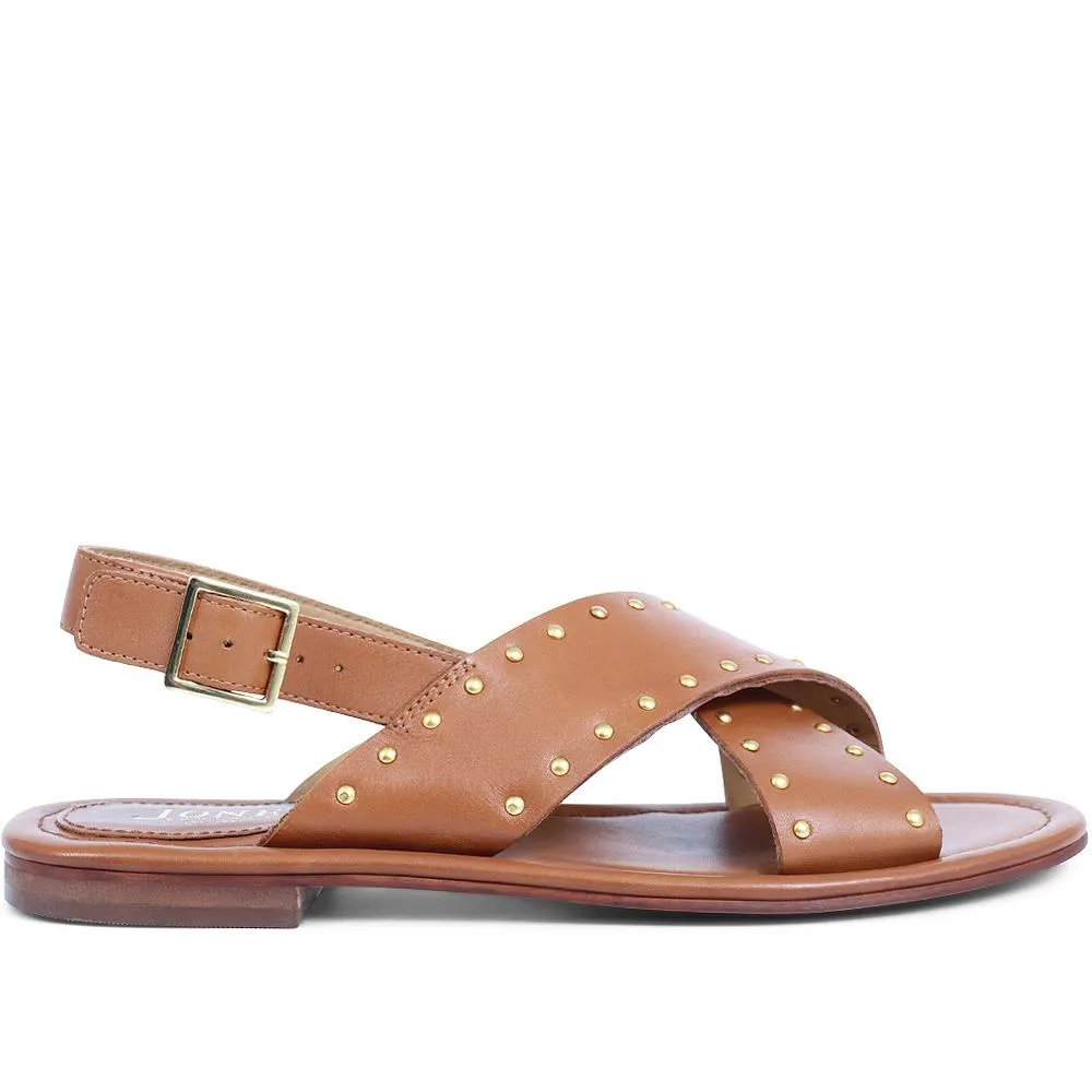 Cross Over Studded Sandals - ELDA / 323 390