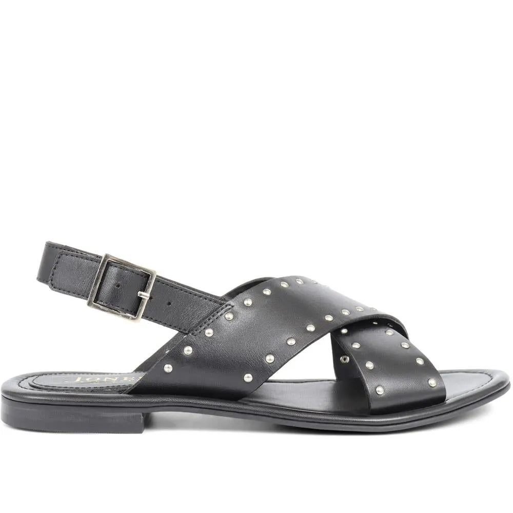 Cross Over Studded Sandals - ELDA / 323 390