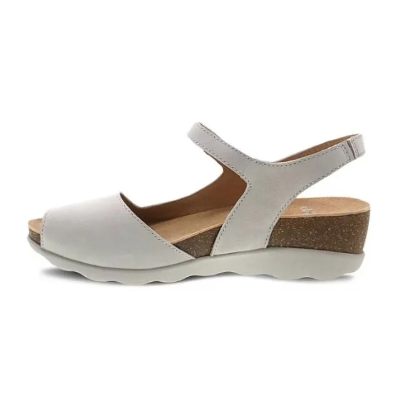 Dansko Marcy Milled Nunuck Ivory Women's Sandals