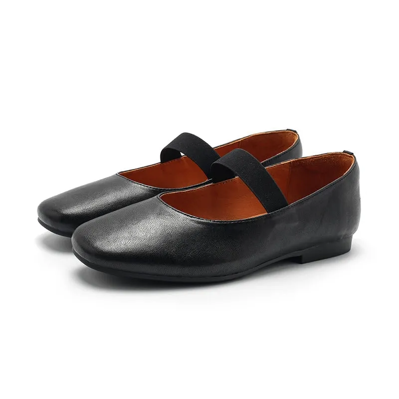 Dwarves Sheepskin Womens Michaela Mary Jane Flats in 5 Colors