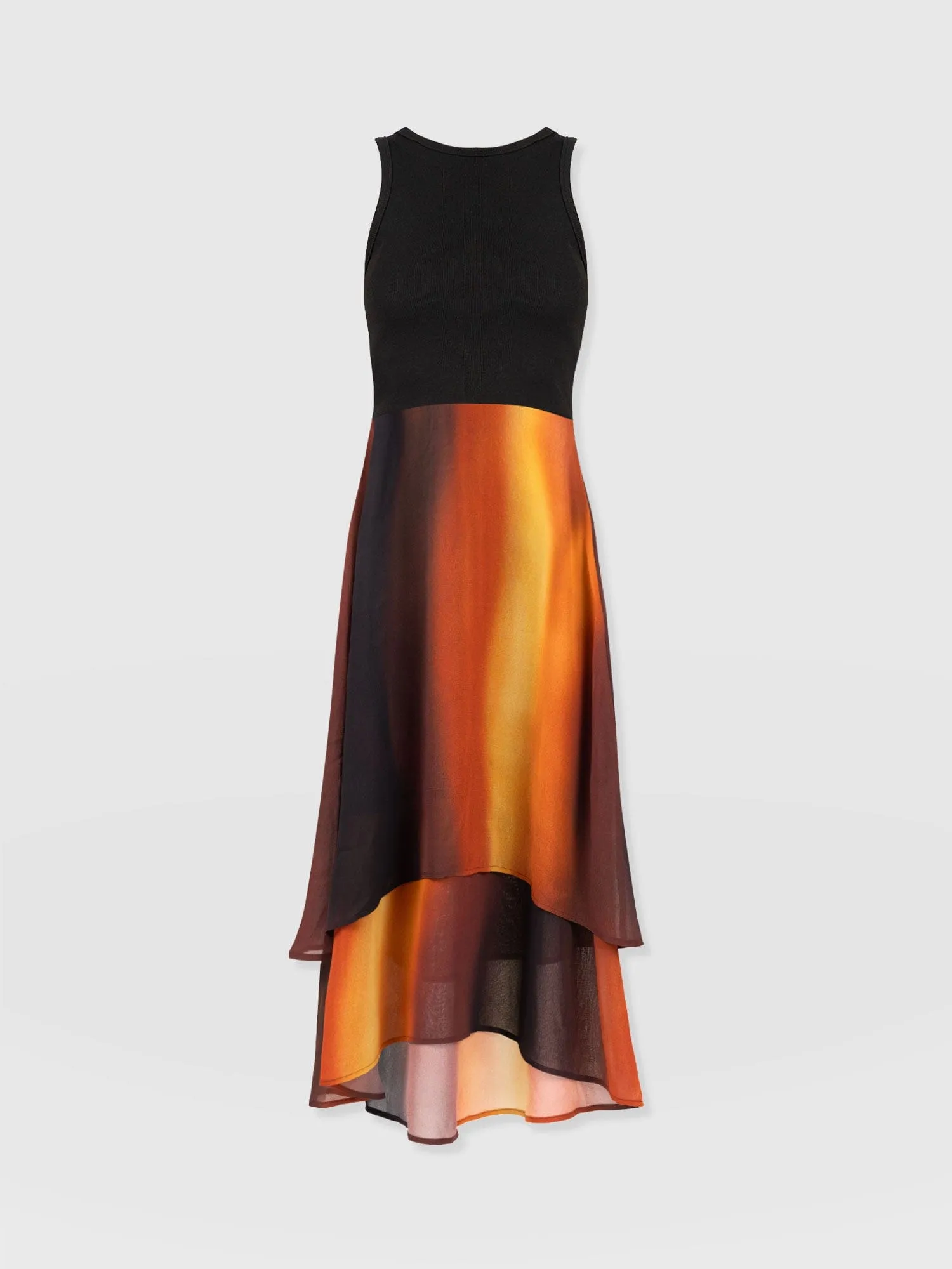 Etta Layered Dress - Amber Gradient