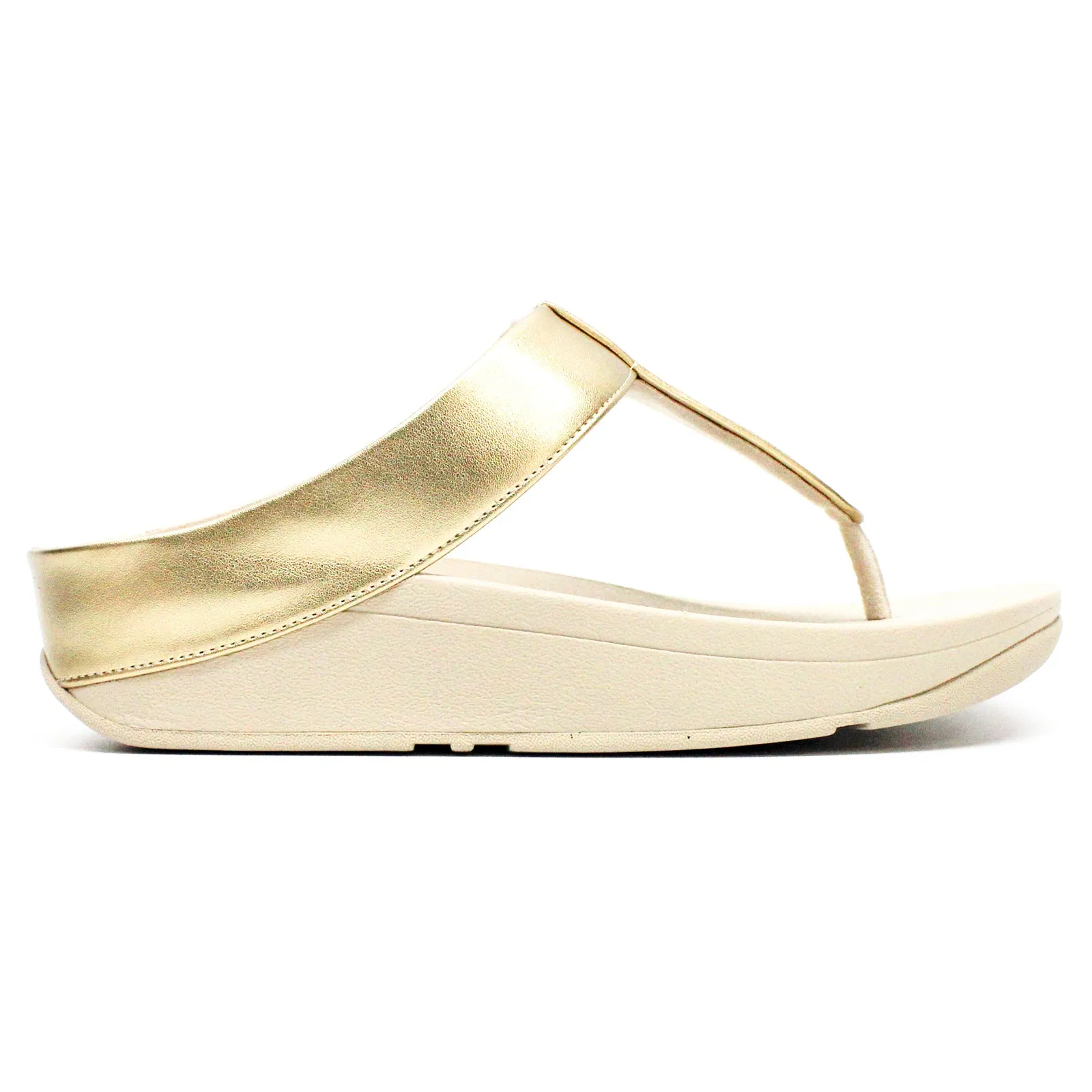 Fino Glitterdust Metallic Toe Post Synthetic Leather Women's Toe Post Sandals