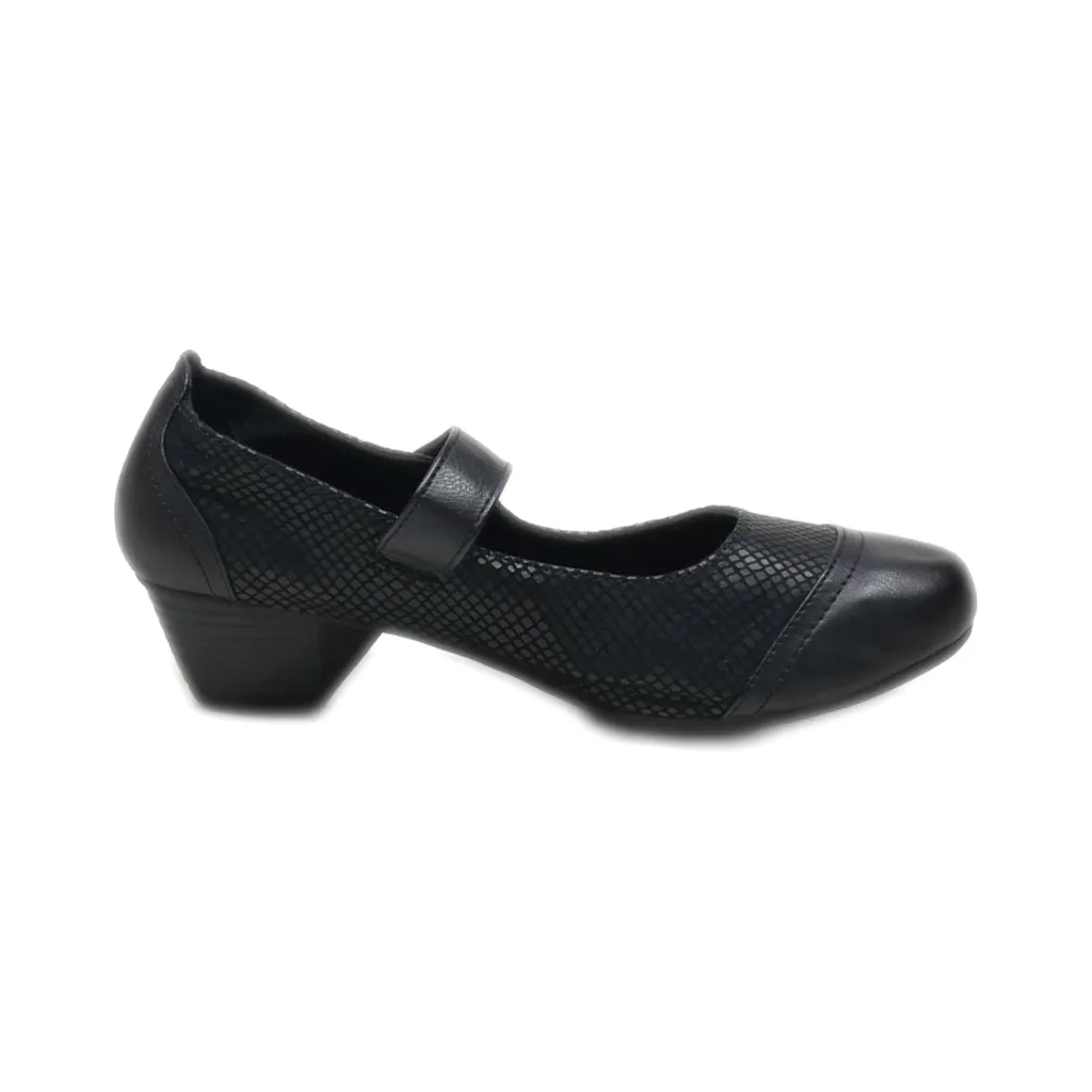 Footflexx Ballerinas Leather Black Colour For Women