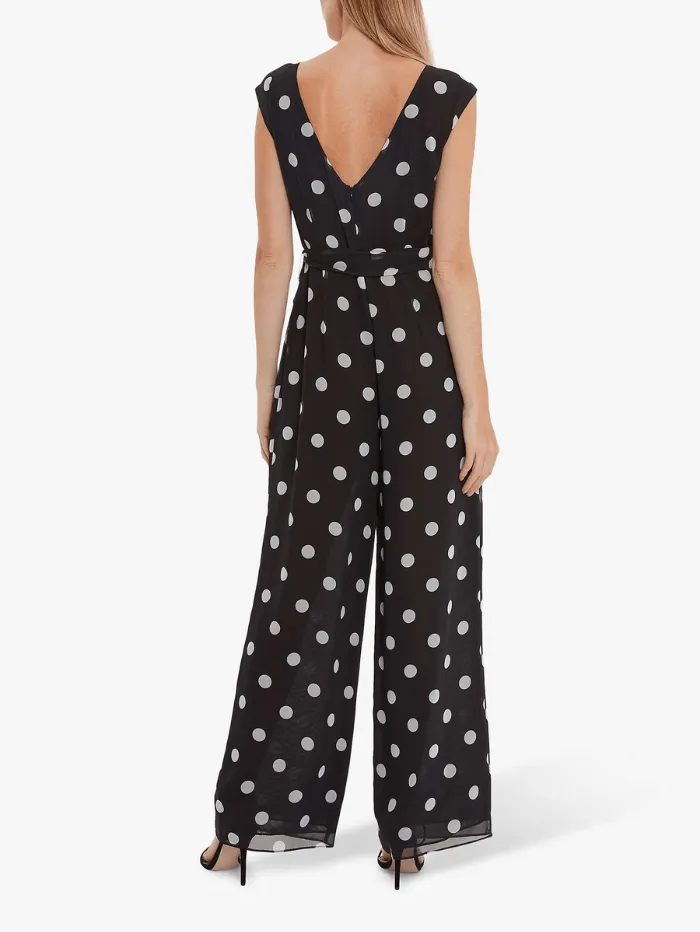 Gina Bacconi Marny Polka Dot Jumpsuit SBZ5567