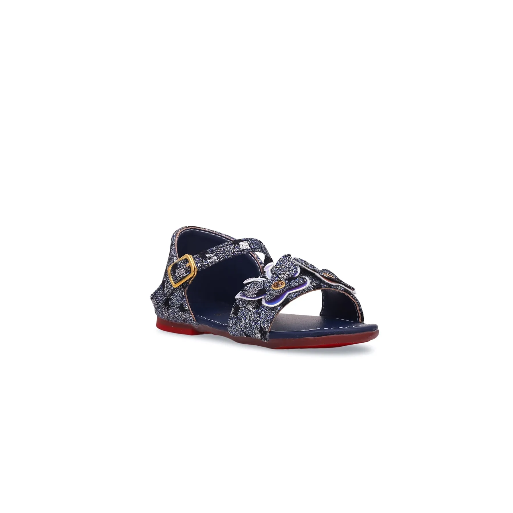 Girls Navy Formal Sandal KD9622