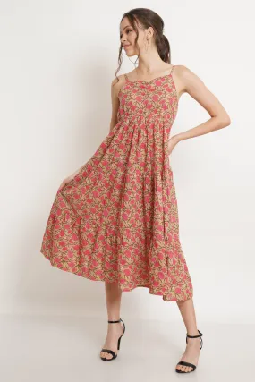 Handcrafted Cotton Floral Dress For Women