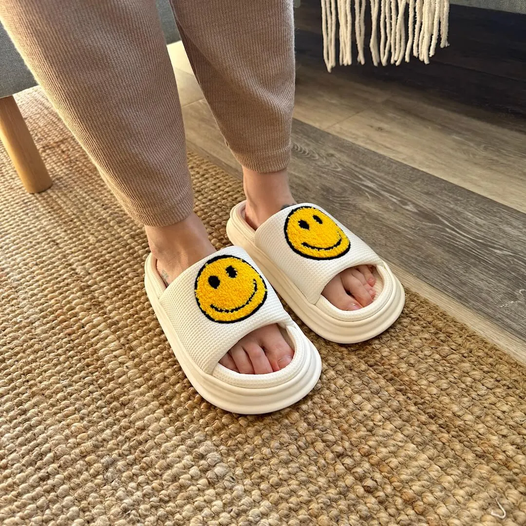 Happy Face Platform Sandals - Buy 1 Get 1 Free