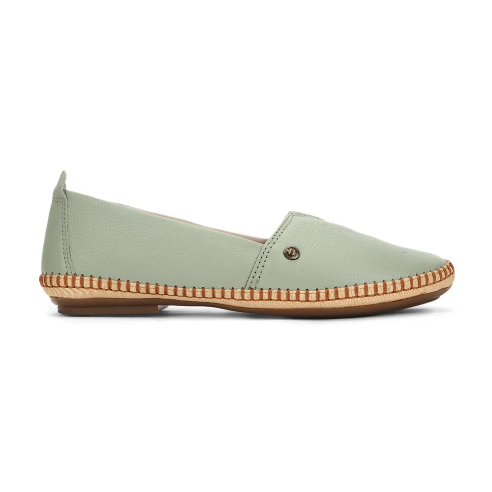 Healers Casual (Sea Green) Ballerina Shoes For Women LARRY-02 By Liberty