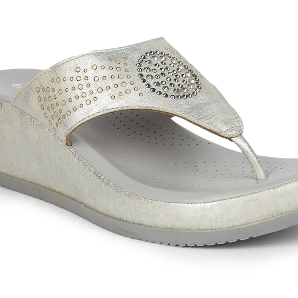 Healers Comfort (Silver) Thongs For Ladies By Liberty