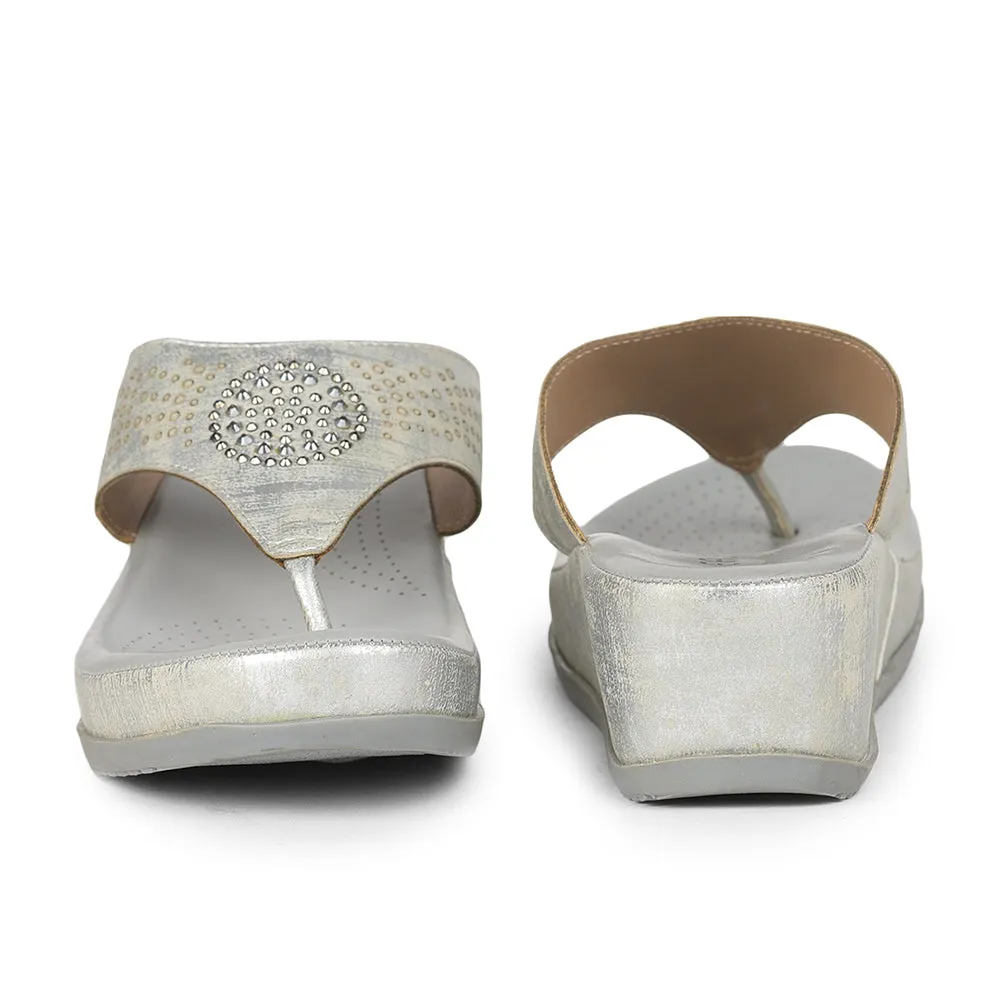 Healers Comfort (Silver) Thongs For Ladies By Liberty