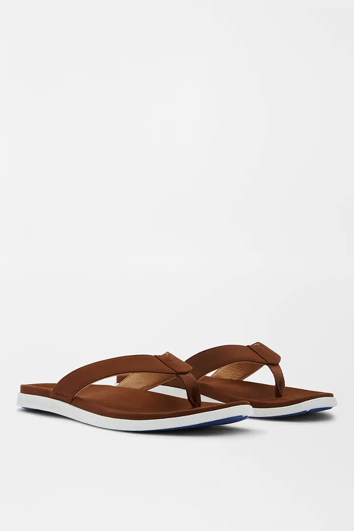 HYPERLIGHT SLIDE NUBUCK FLIP FLOP - WHISKEY