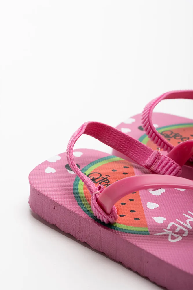 I Love Summer Flip Flop Pink