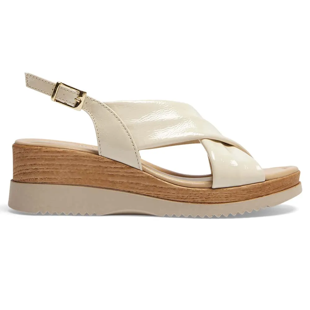 Inca Wedge in Ivory Patent