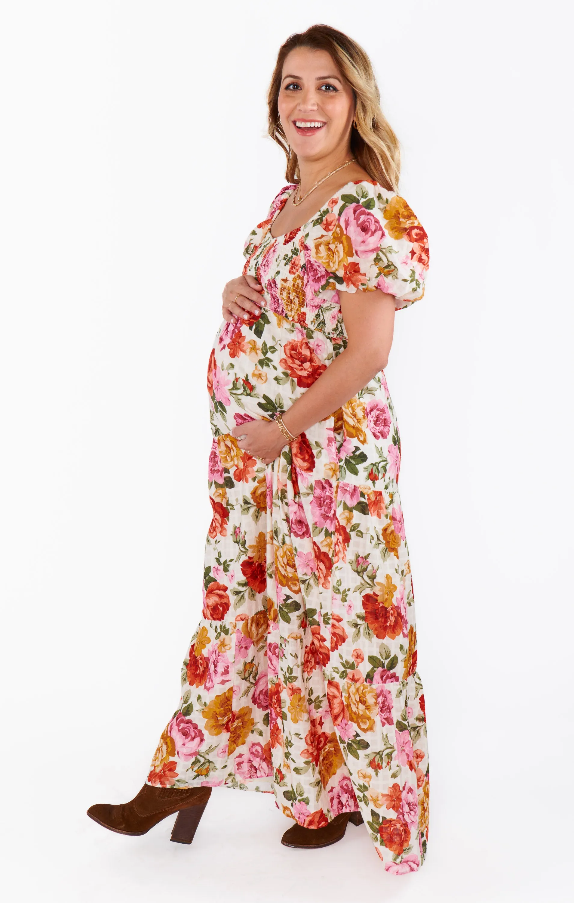 Joanna Maxi Dress ~ Ivory Hillside Floral