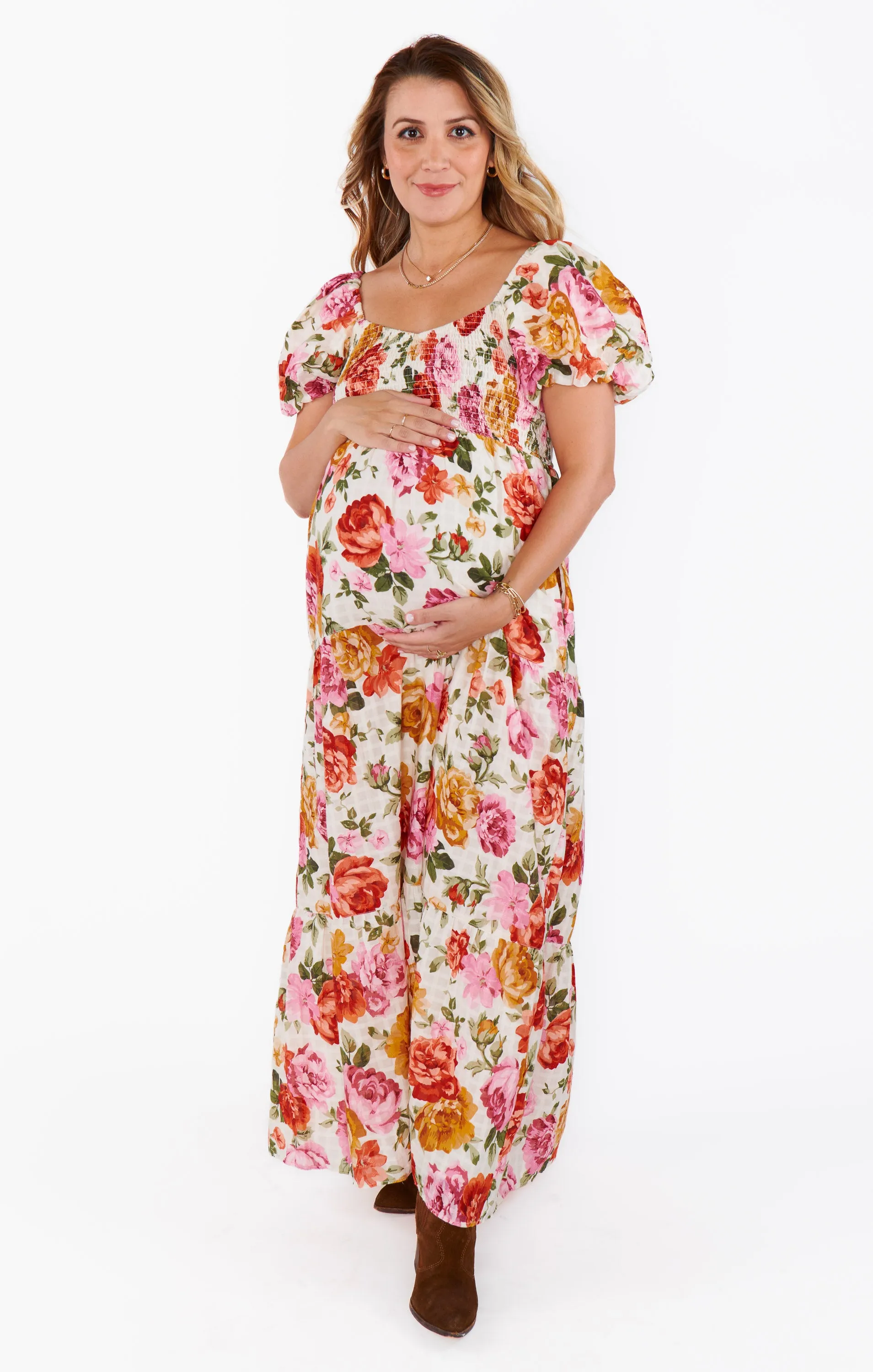 Joanna Maxi Dress ~ Ivory Hillside Floral