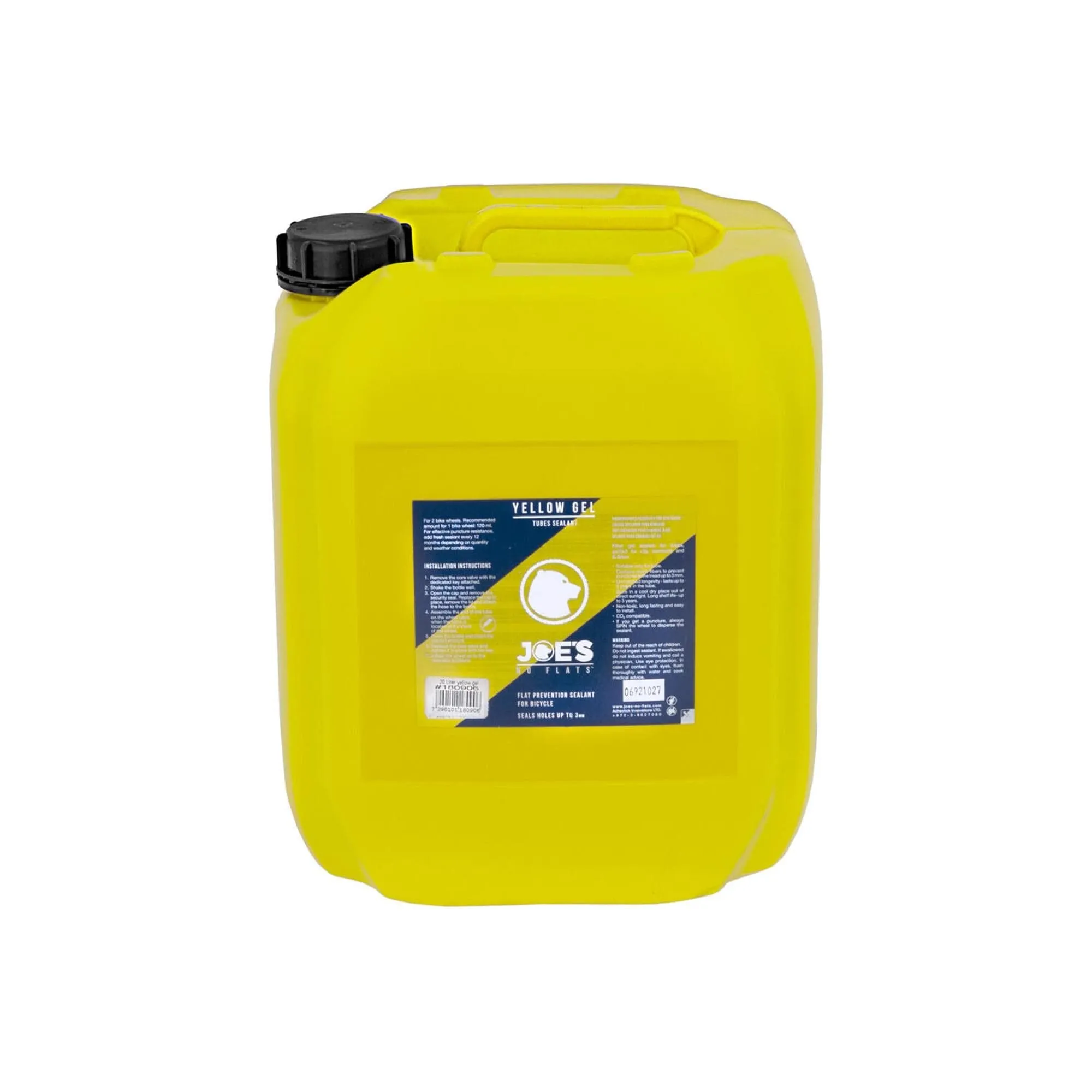 Joe'S No Flats Yellow Gel 20 Litre Jerry Can: Yellow 20L