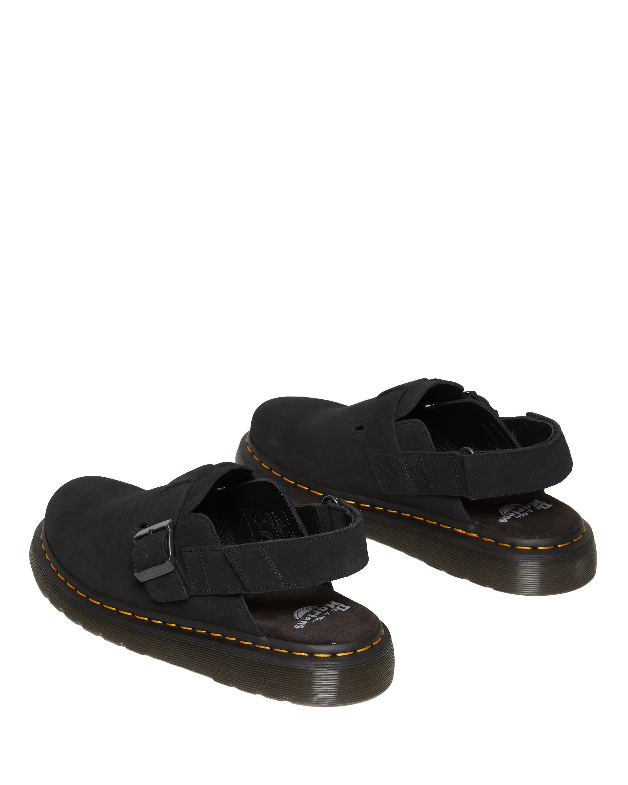 Jorge II Suede Sandals in Black Suede