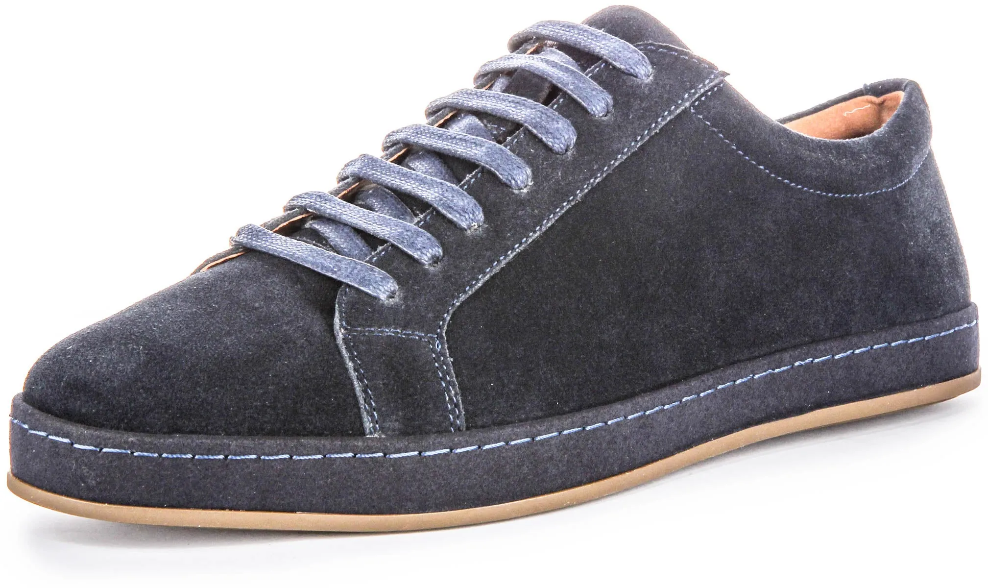 Justinreess England Jude Suede In Navy For Men