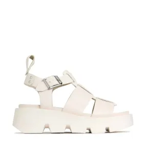 KAILAN LEATHER PLATFORM SANDALS