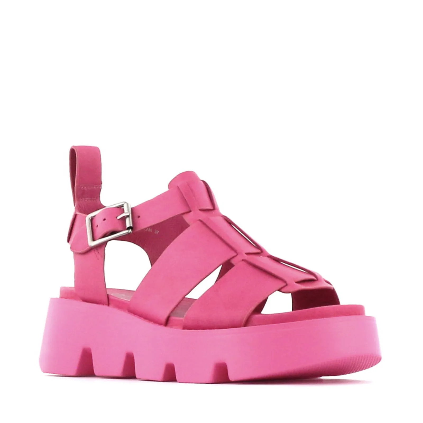 KAILAN LEATHER PLATFORM SANDALS