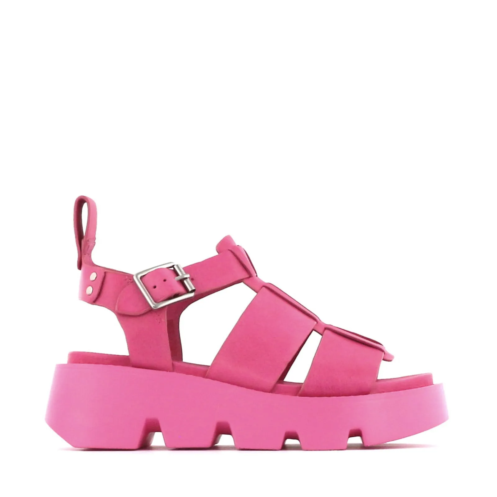 KAILAN LEATHER PLATFORM SANDALS