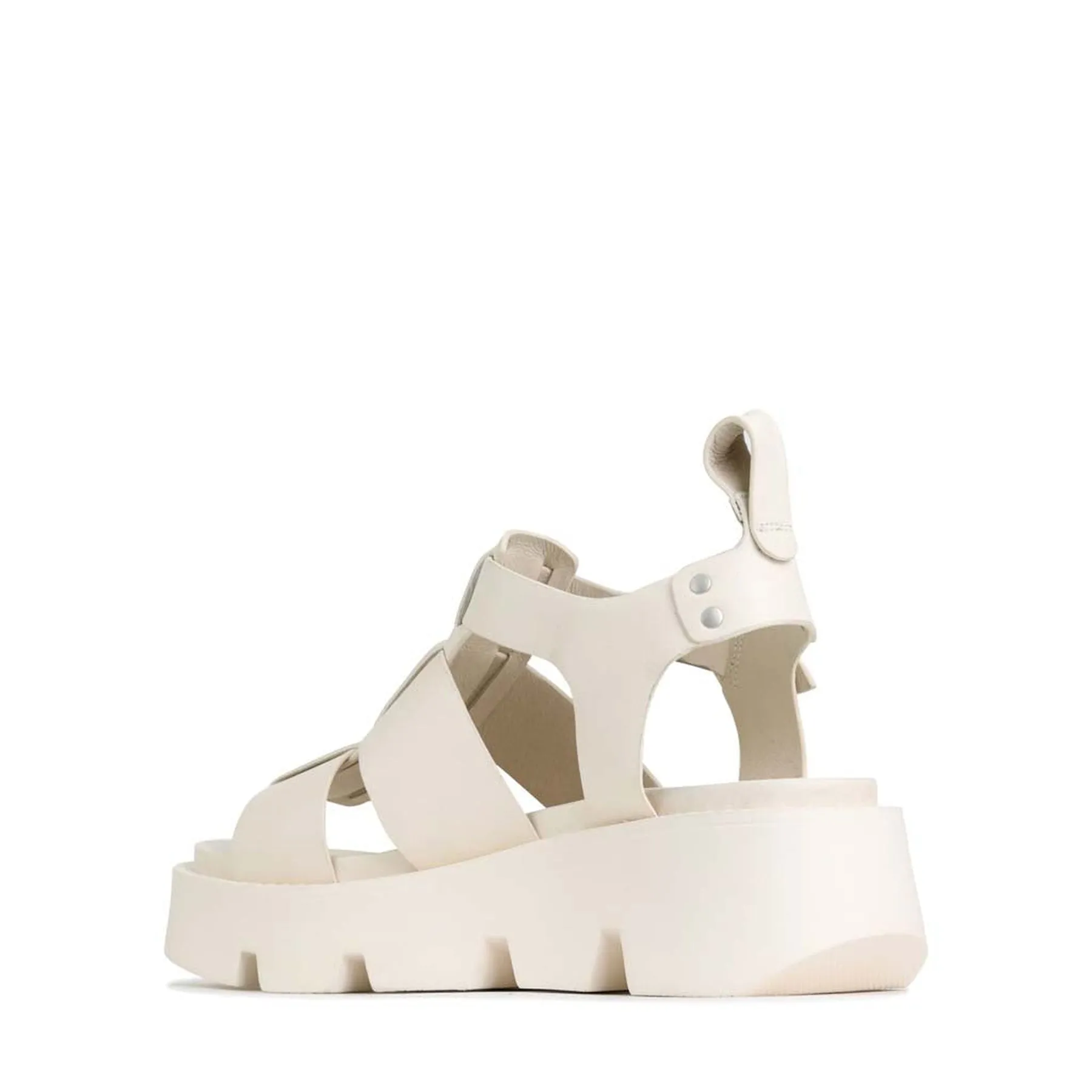 KAILAN LEATHER PLATFORM SANDALS