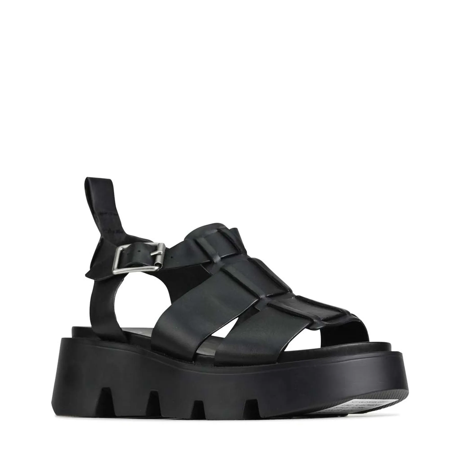 KAILAN LEATHER PLATFORM SANDALS