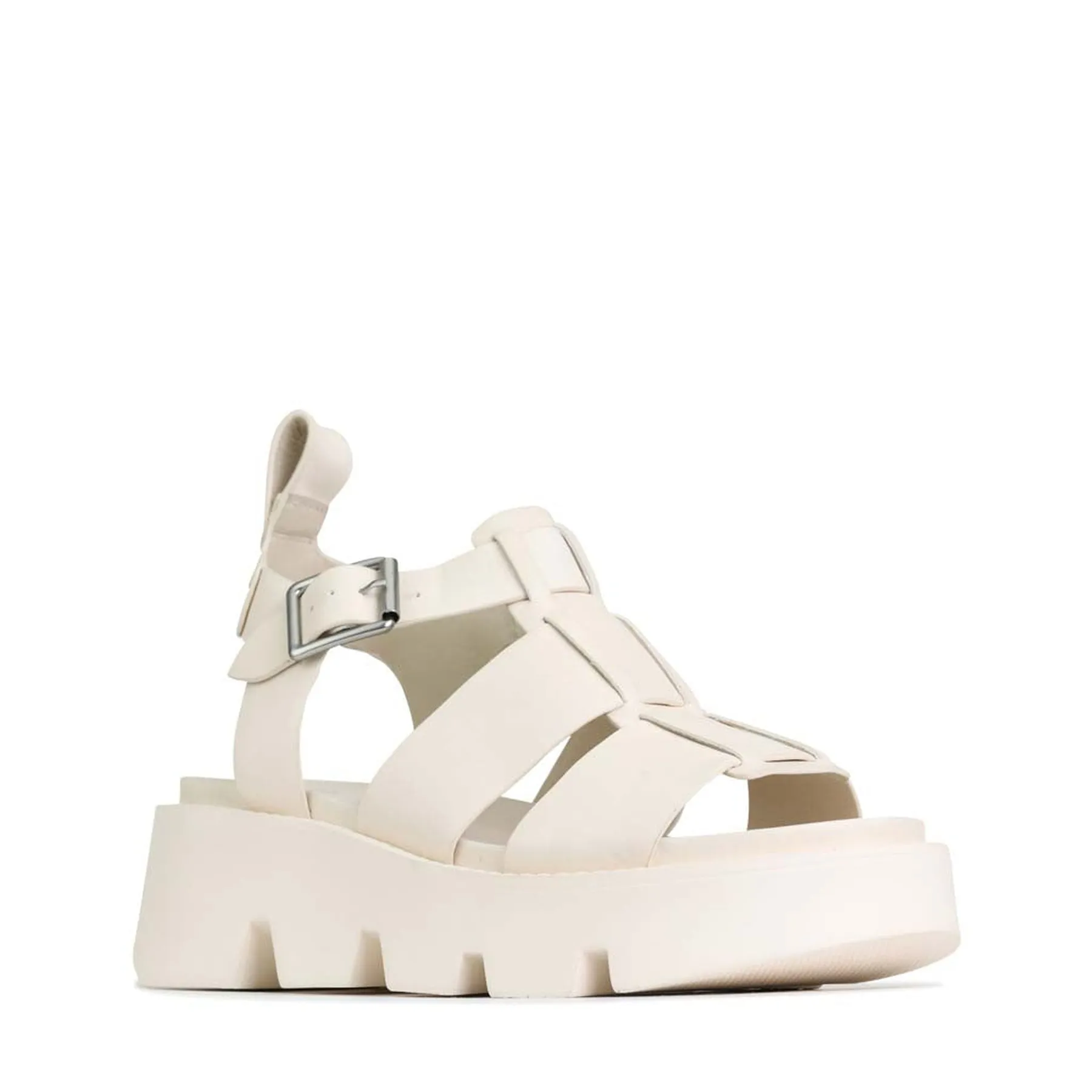 KAILAN LEATHER PLATFORM SANDALS