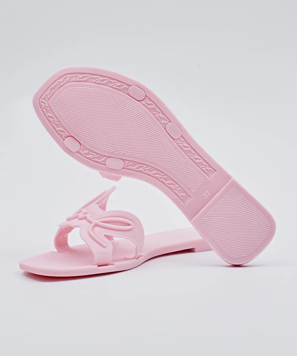 KARL LAGERFELD JELLY SIGNATURE SLIDERS