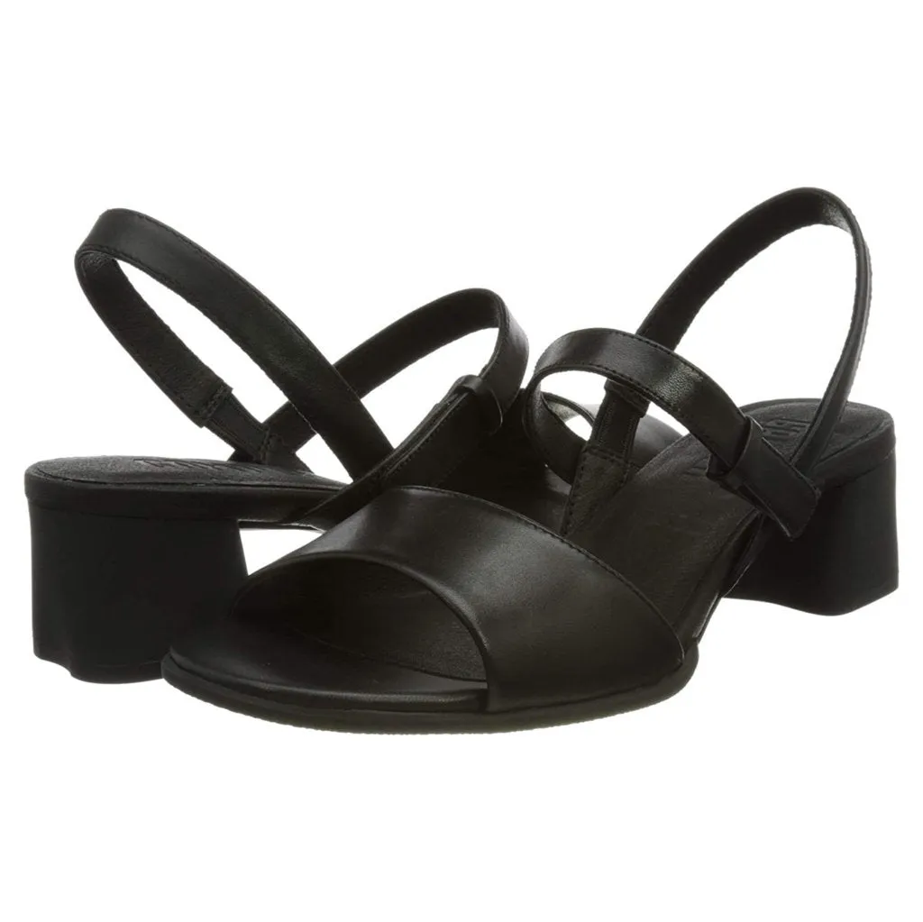 Katie Calfskin Leather Women's Block Heel Sandals