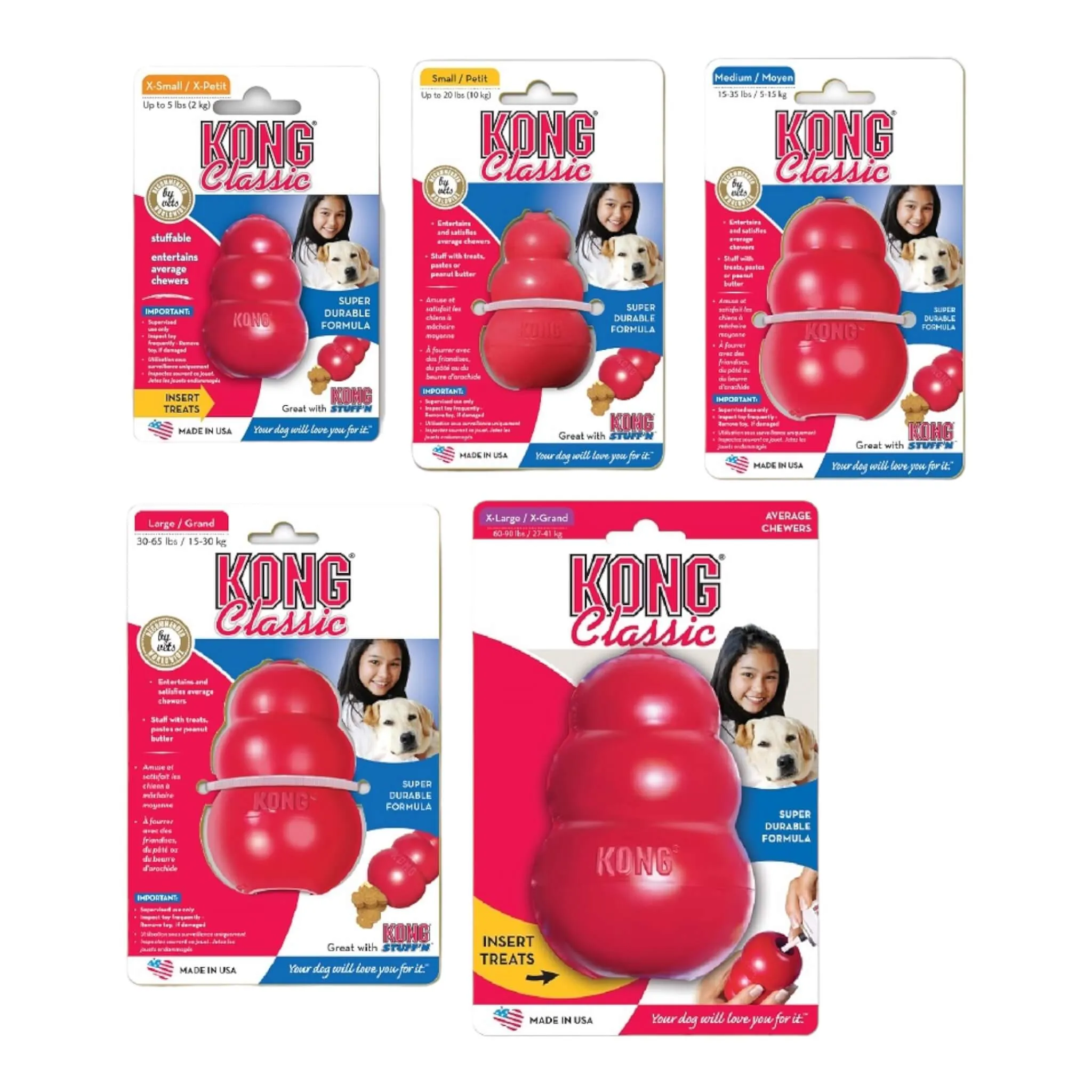 KONG Classic Red Dog Chew Toy