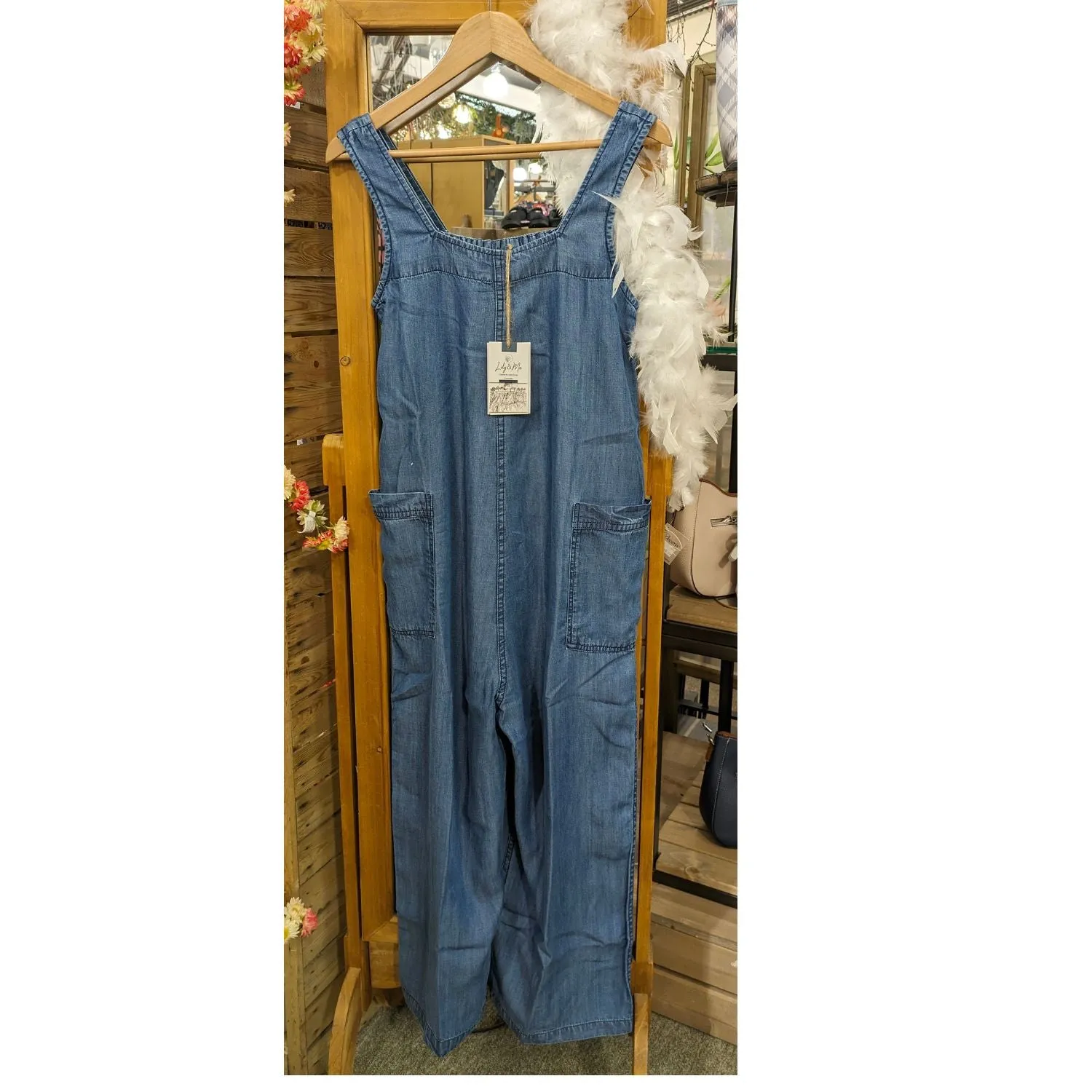 Lily & Me 20 Blue Tencle Edith Jumpsuit