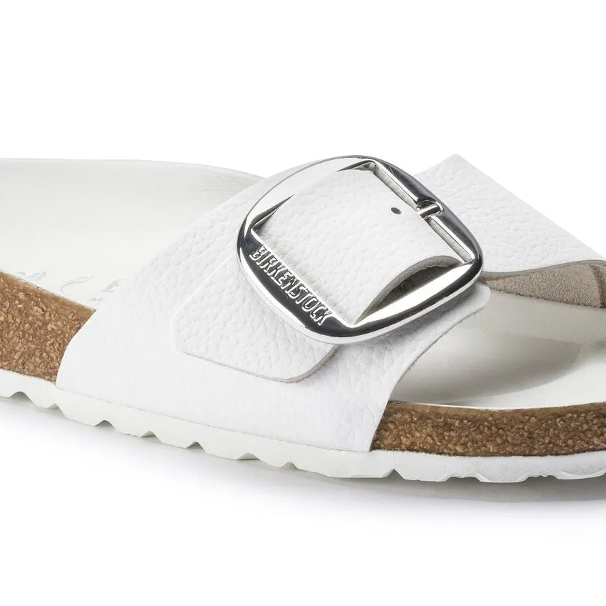 Madrid Big Buckle Leather White