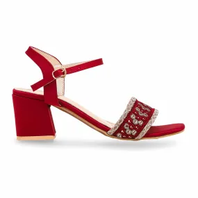 Maroon Fancy Sandal FN6030