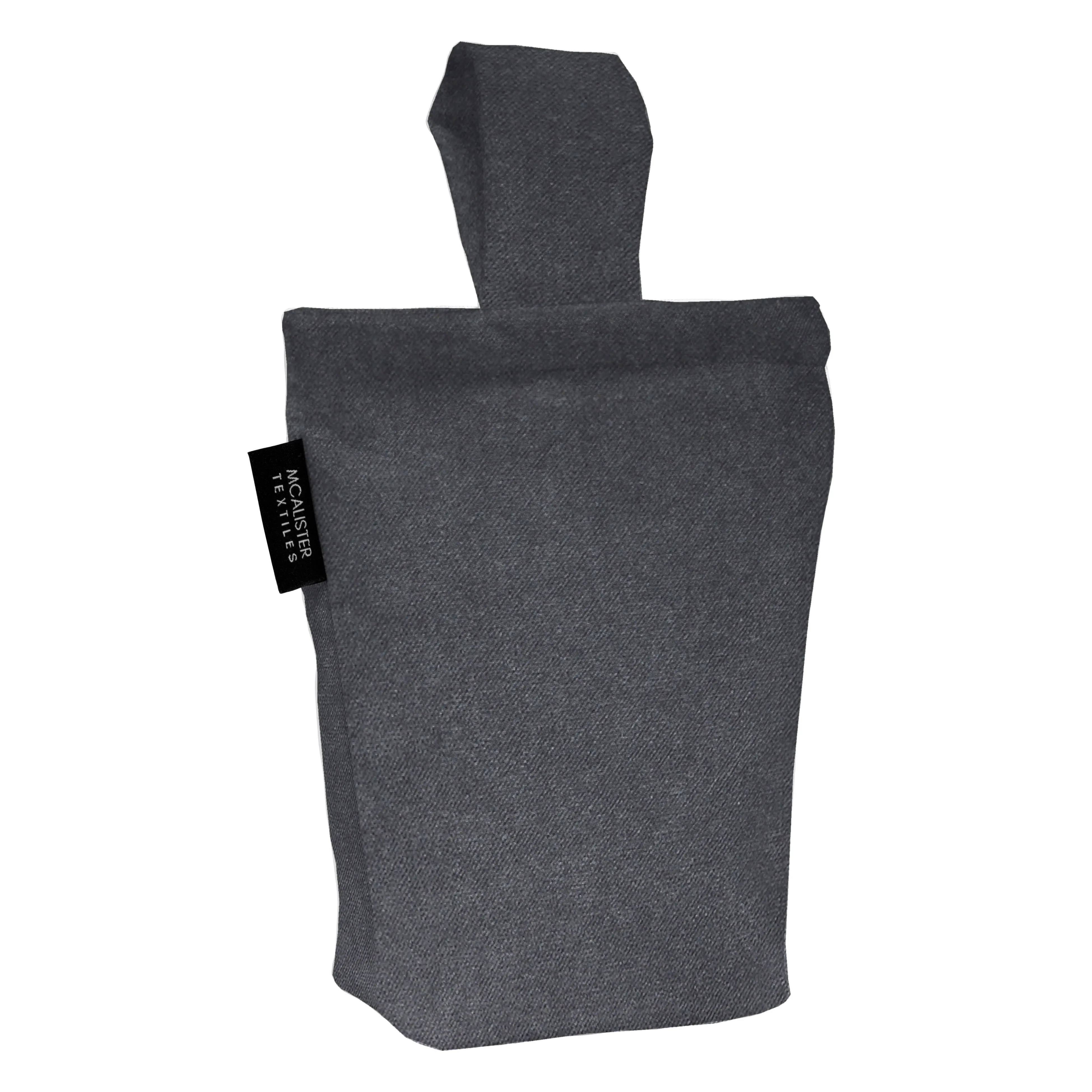 Matt Charcoal Grey Velvet Doorstop