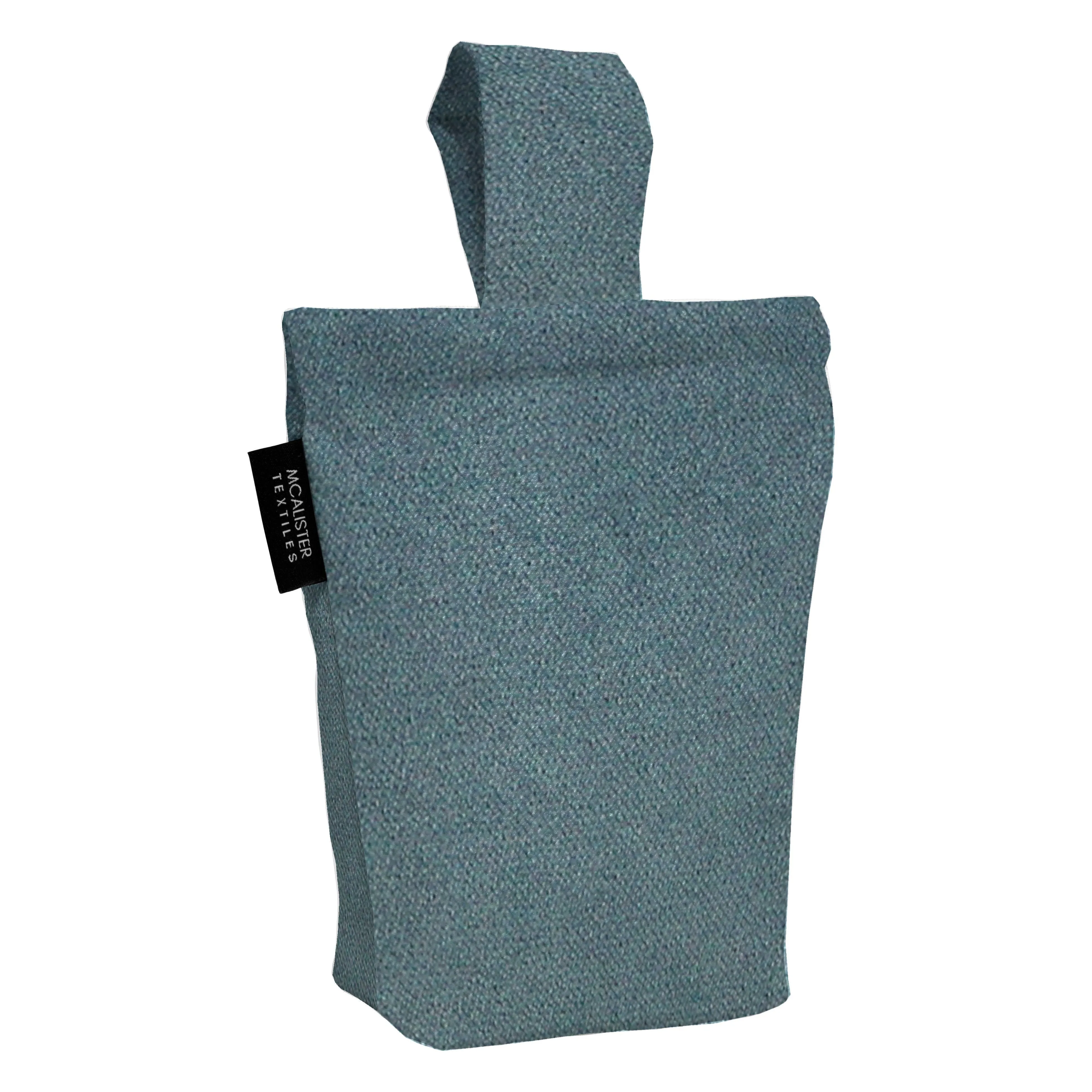 Matt Petrol Blue Velvet Doorstop