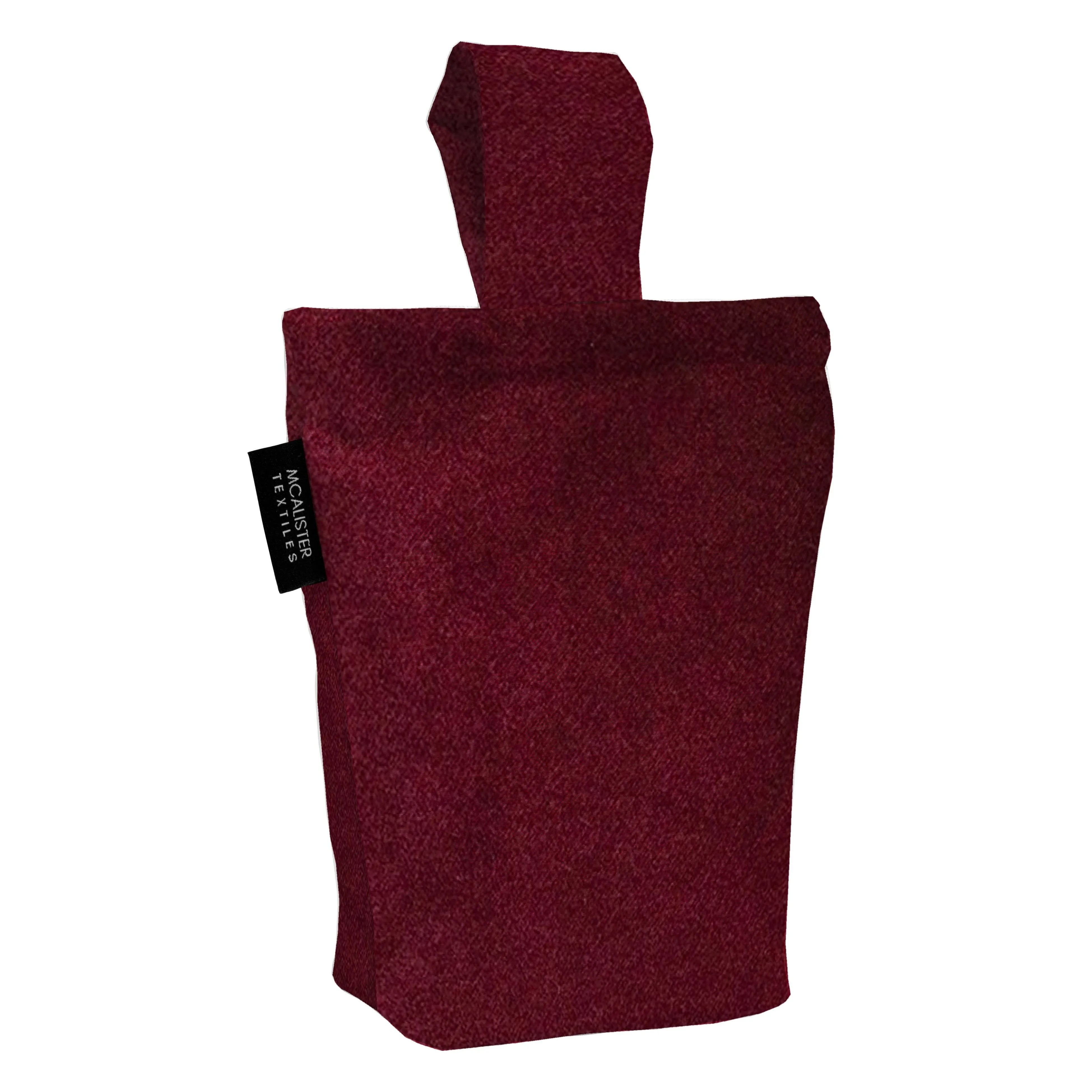 Matt Wine Red Velvet Doorstop