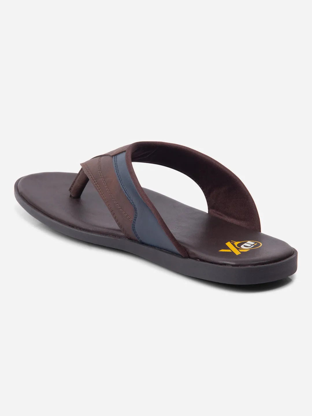 Men's Brown/Navy Thong Style Sandal (IX5015)