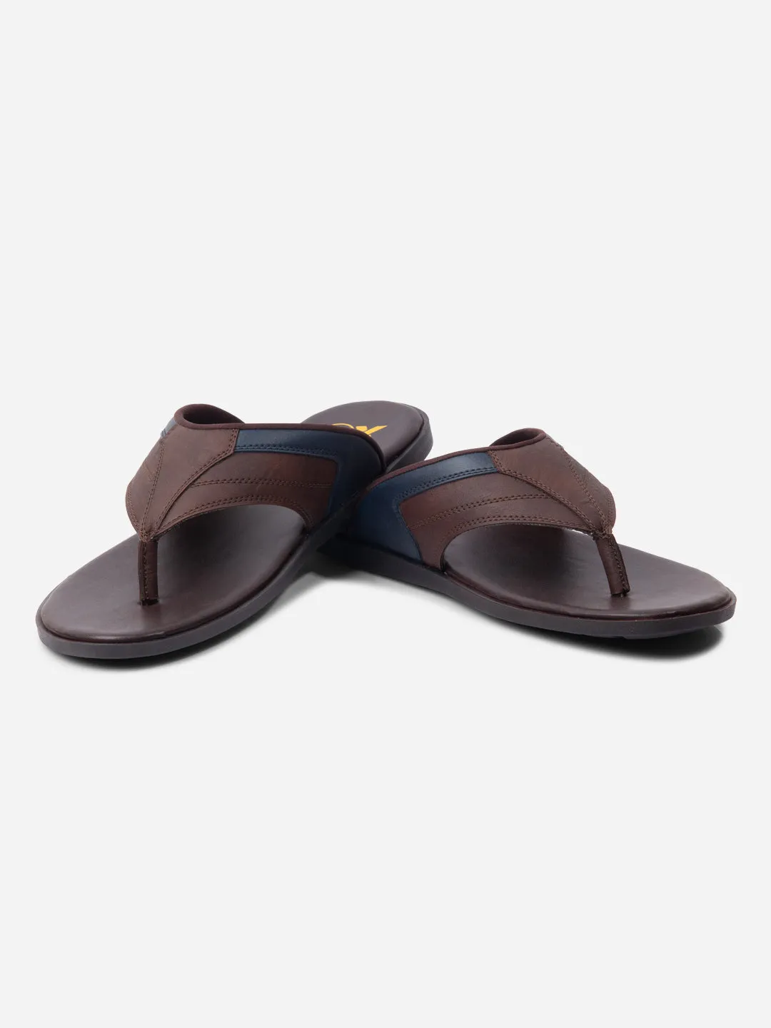 Men's Brown/Navy Thong Style Sandal (IX5015)