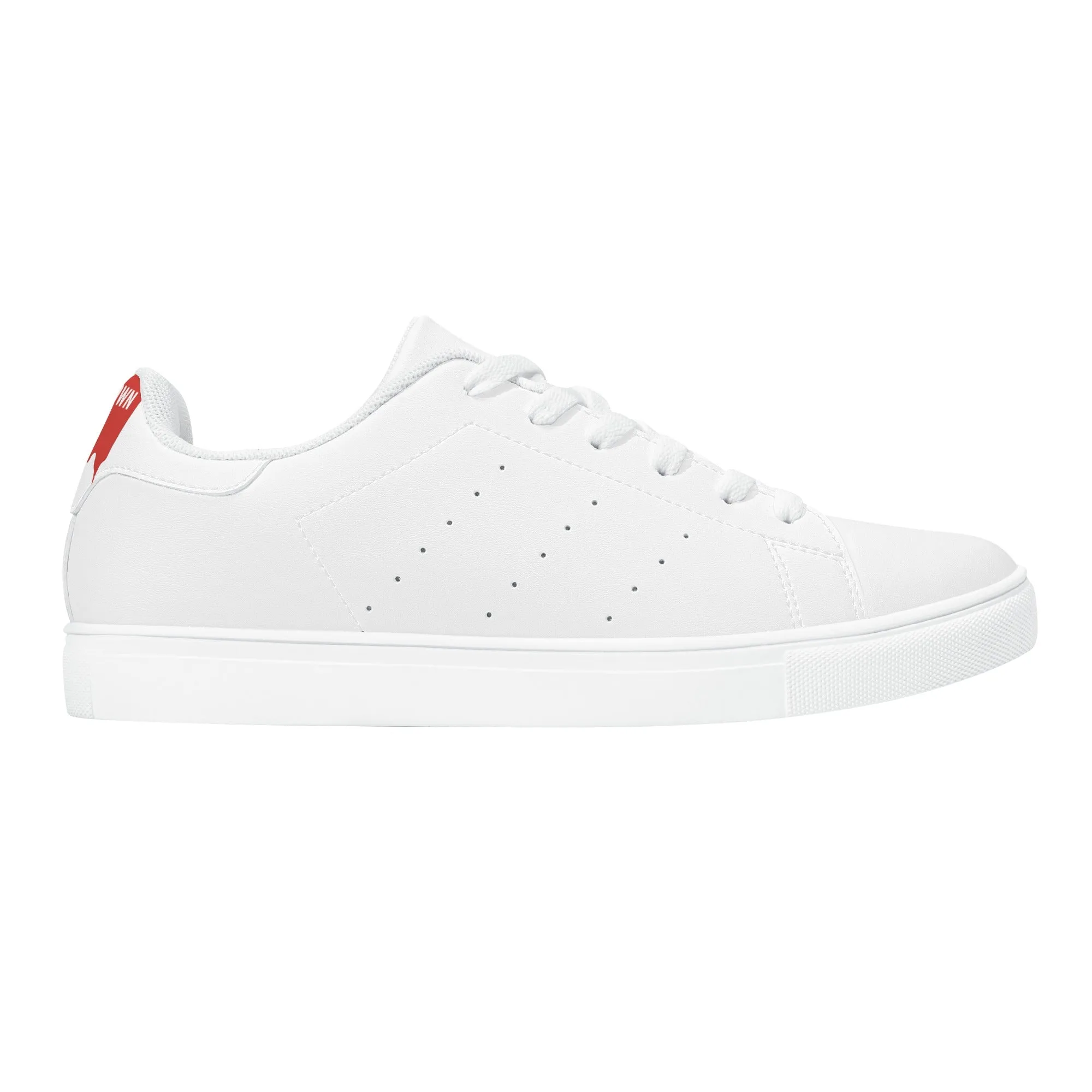 Men's FCS Low Top White Leather Sneakers