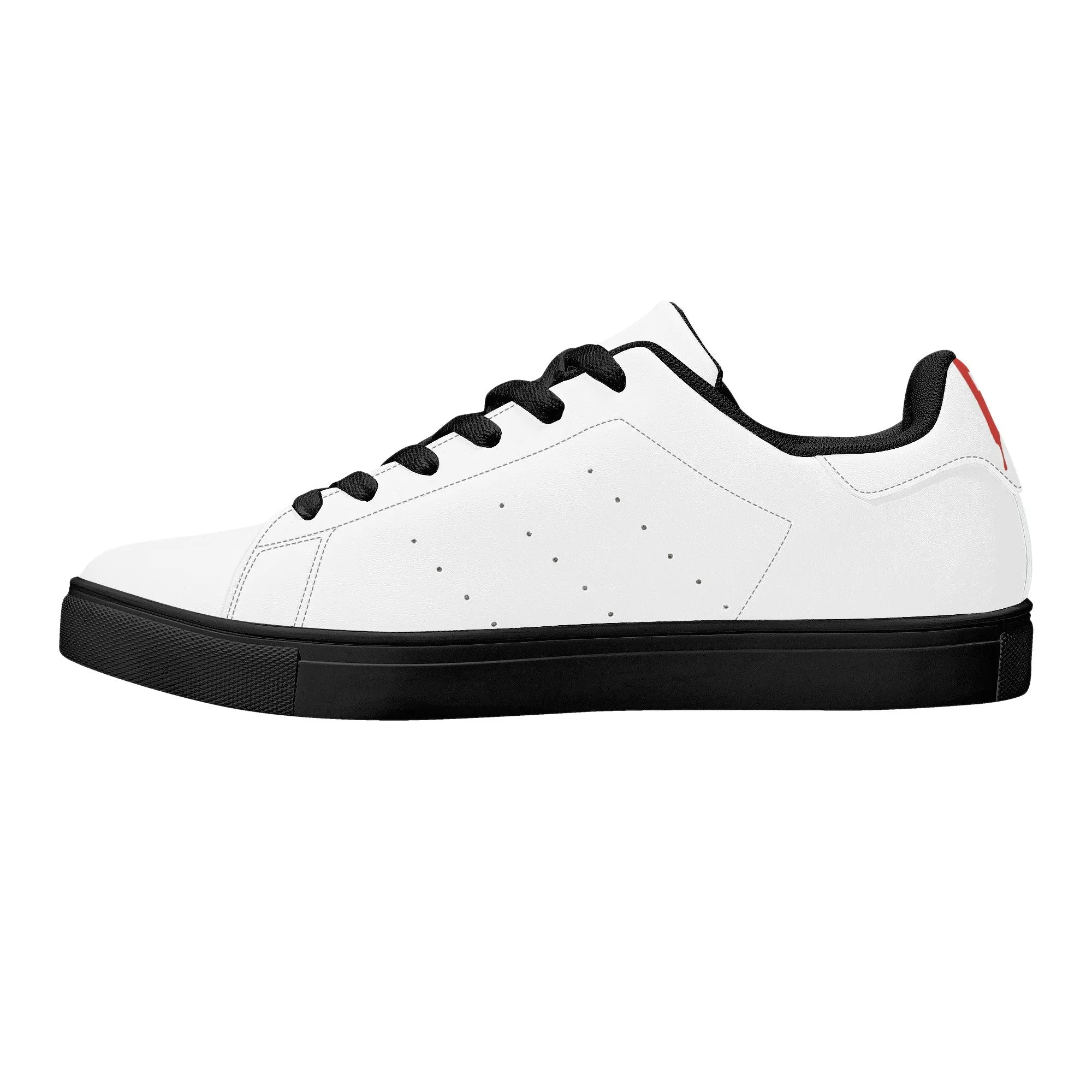 Men's FCS Low Top White Leather Sneakers