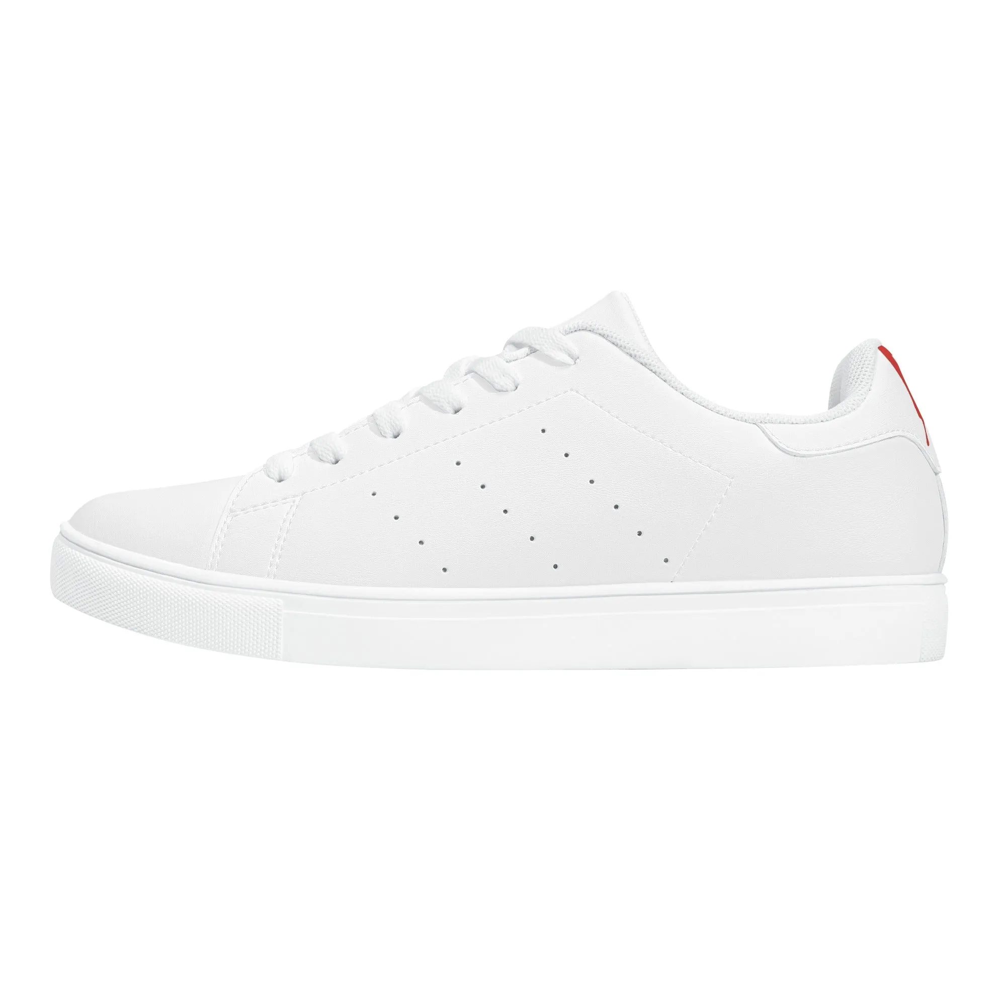 Men's FCS Low Top White Leather Sneakers