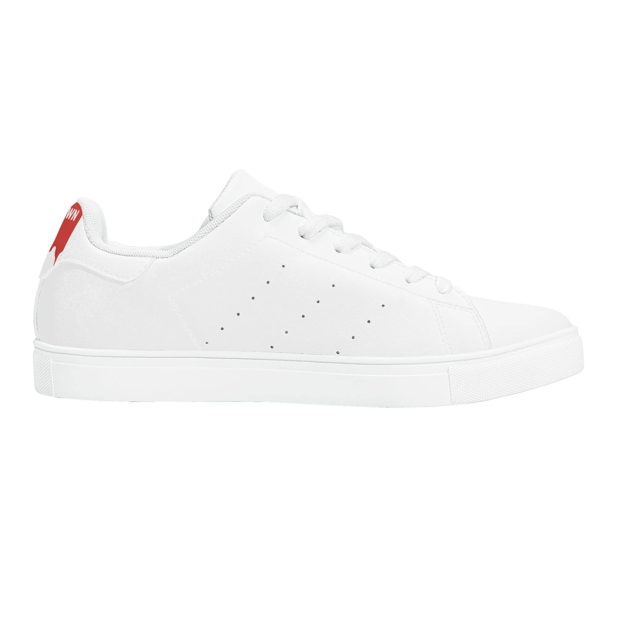 Men's FCS Low Top White Leather Sneakers