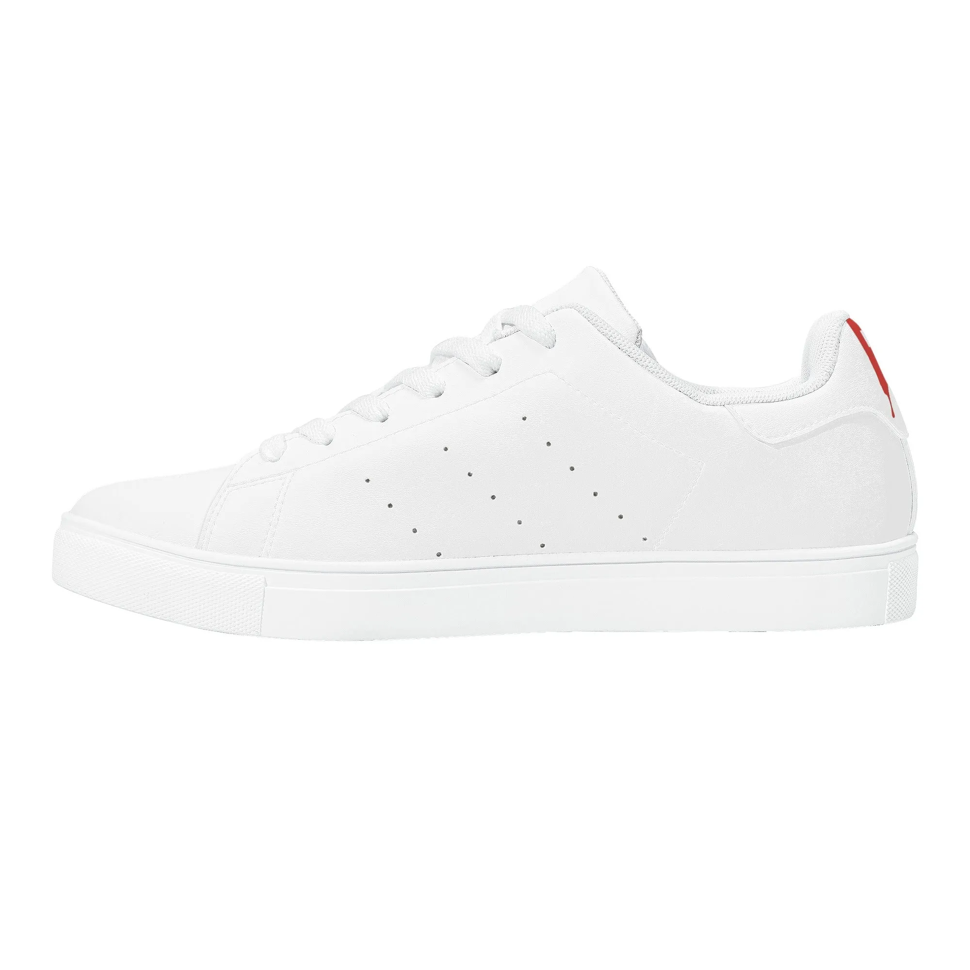 Men's FCS Low Top White Leather Sneakers