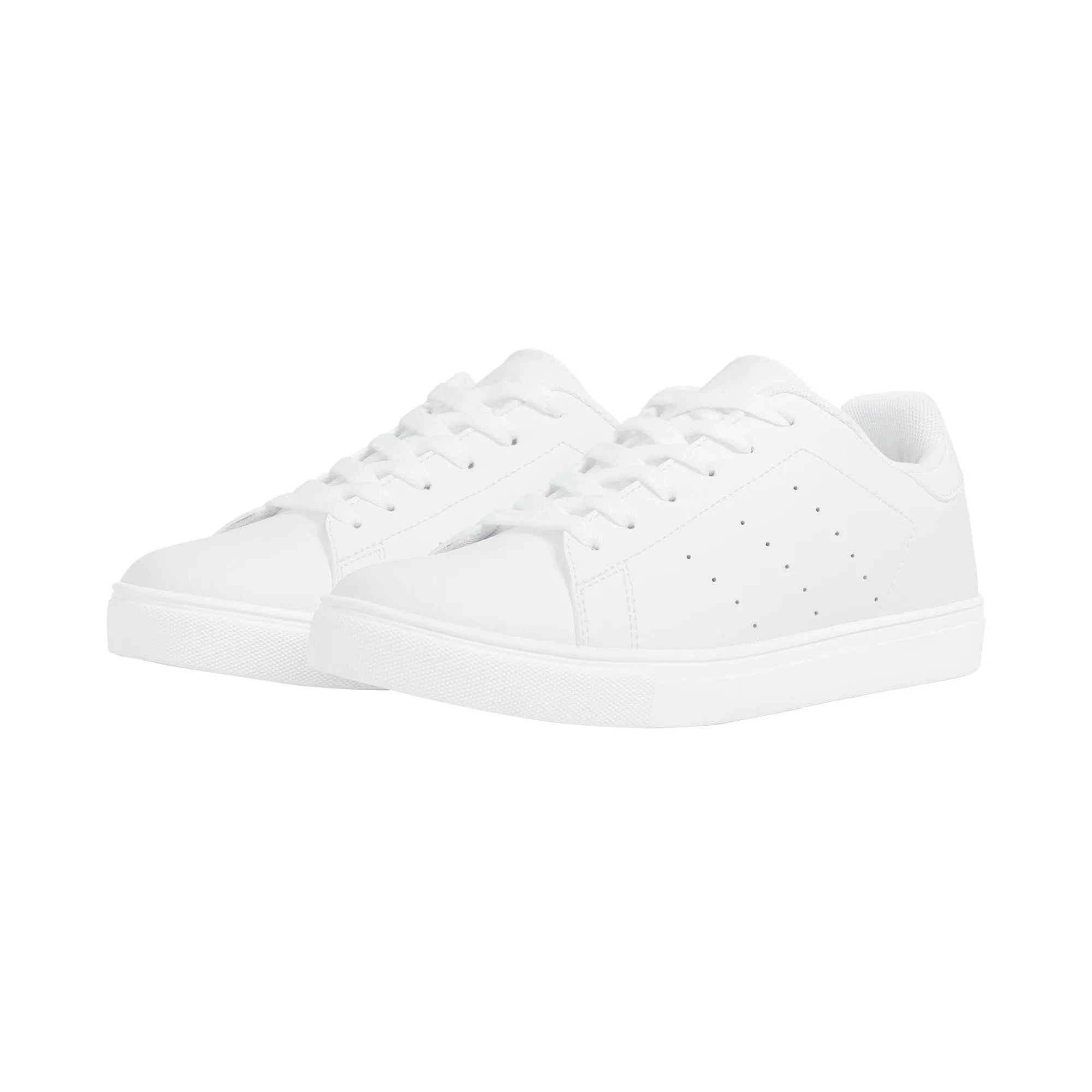 Men's FCS Low Top White Leather Sneakers