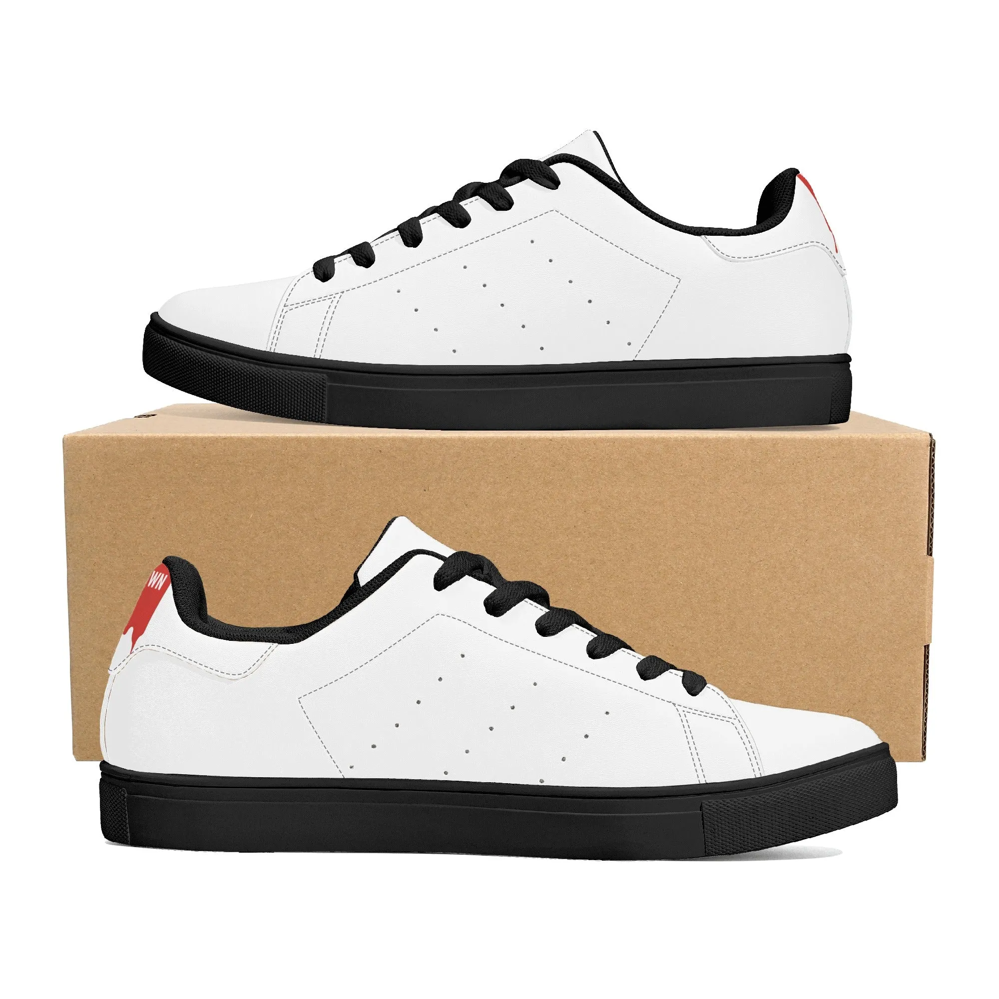 Men's FCS Low Top White Leather Sneakers