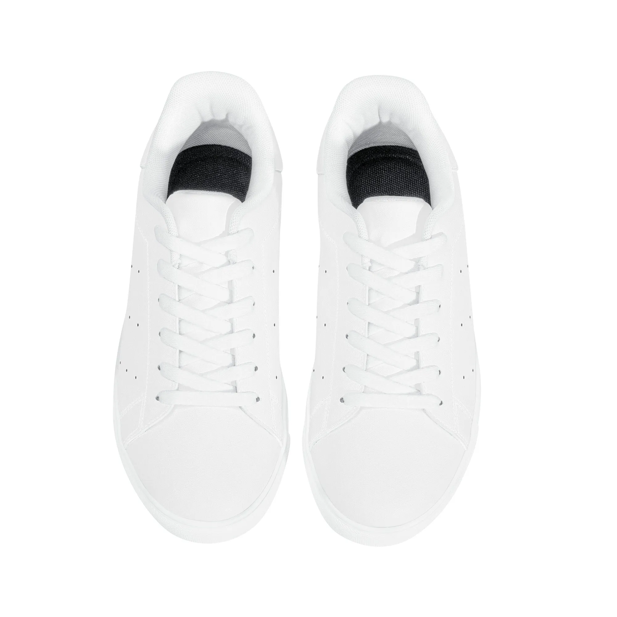 Men's FCS Low Top White Leather Sneakers