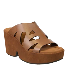 NAKED FEET - BRIO in BROWN Heeled Sandals