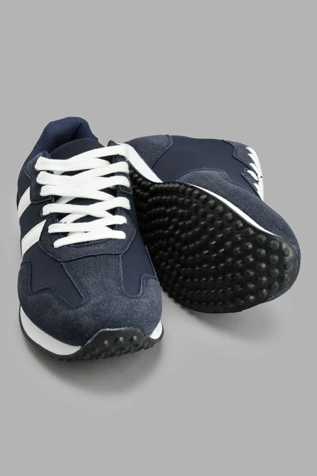 Navy Lace-Up Sneaker