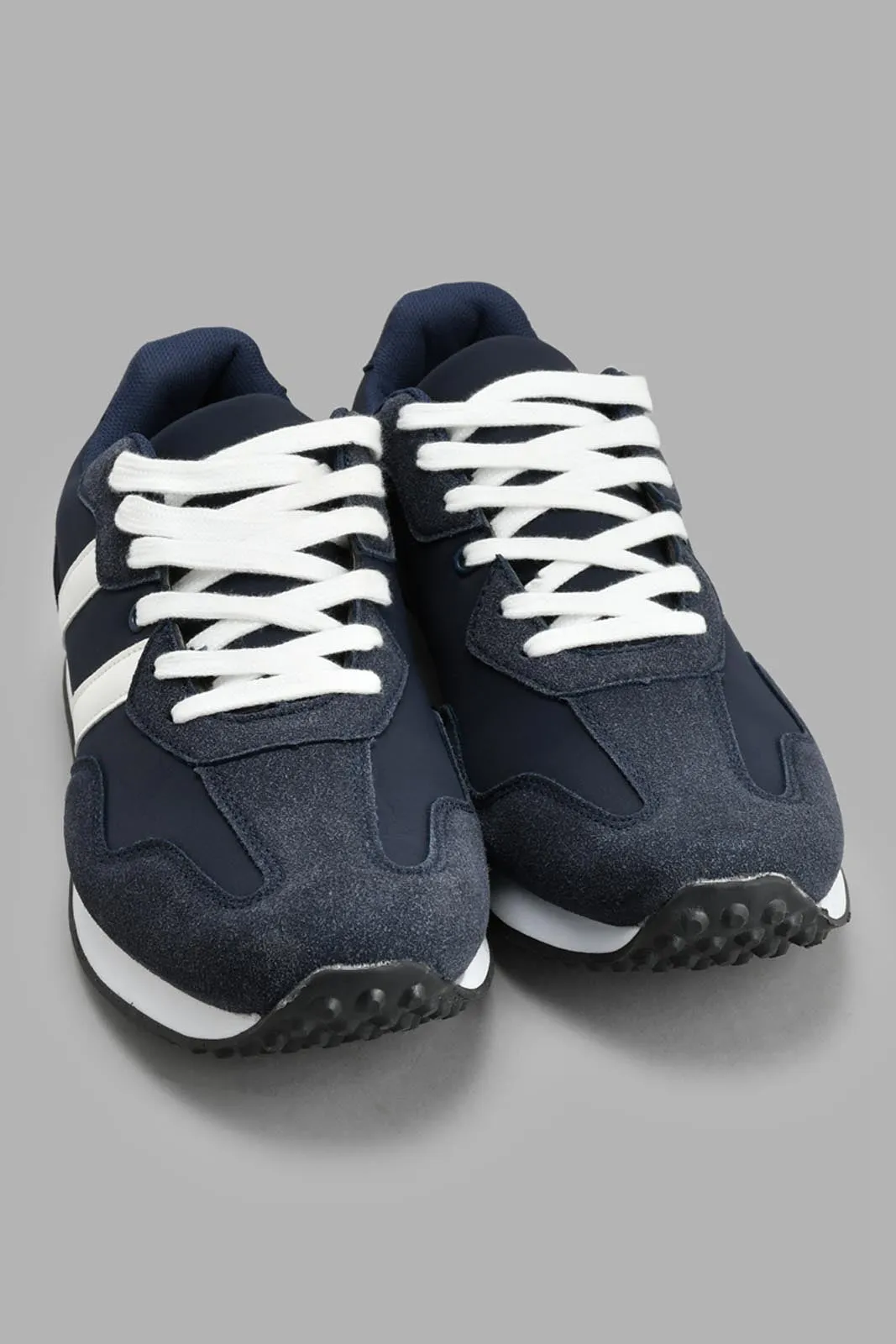 Navy Lace-Up Sneaker